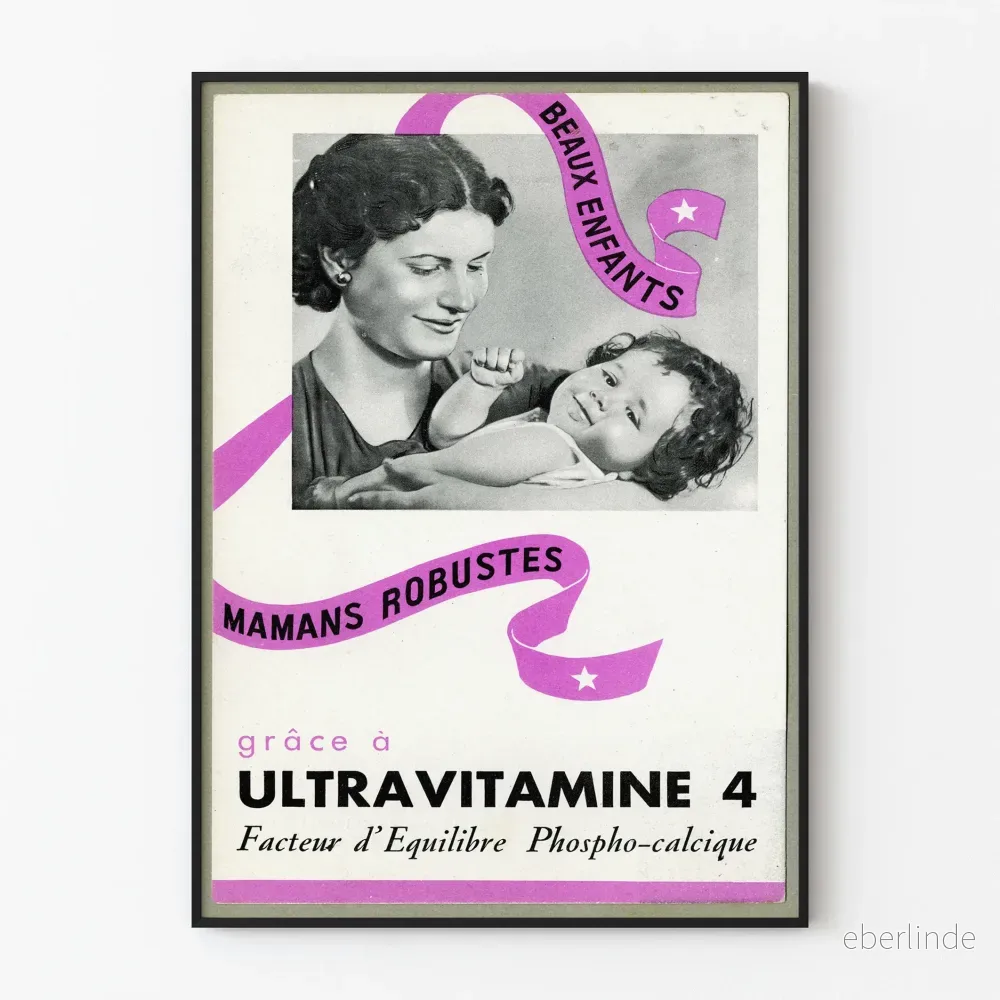 Vintageposter Ultravitamine 4 - Retro väggdekoration