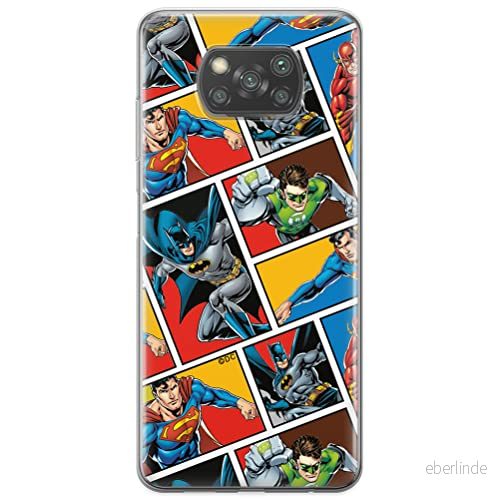 ERT GROUP mobiltelefonfodral för Xiaomi POCOPHONE X3 originalt och officiellt licensierat DC mönster Justice League 001 optimalt anpassad till formen på mobiltelefonen, fodral tillverkad av TPU plast 5903537124964