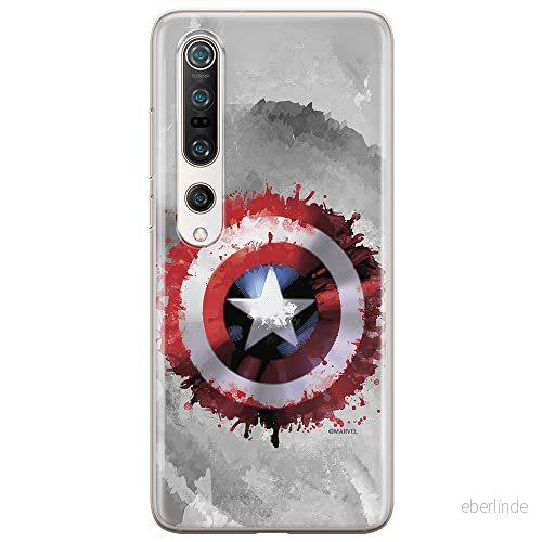 ERT GROUP mobiltelefonfodral för Xiaomi MI 10 / PRO originalt och officiellt licensierat Marvel mönster Captain America 019 anpassad till formen på mobiltelefonen, fodral tillverkad av TPU plast 5903537169415