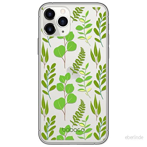 ERT GROUP mobiltelefonfodral för Apple Iphone 11 PRO originalt och officiellt licensierat Babaco mönster Plants 009 Vit optimalt anpassad till formen på mobiltelefonen, gedeeltelijk transparant 5903932571974