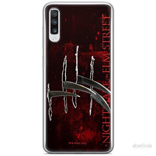 ERT GROUP mobiltelefonfodral för Samsung A70 originalt och officiellt licensierat Horror mönster Nightmare of Elm Street 004 anpassad till formen på mobiltelefonen, fodral tillverkad av TPU plast 5905511077525