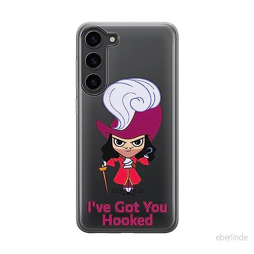 ERT GROUP mobiltelefonfodral för Samsung S23 PLUS originalt och officiellt licensierat Disney mönster James Hook 001 optimalt anpassad till formen på mobiltelefonen, gedeeltelijk transparant 5905511454159
