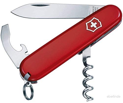 Victorinox 03303B1 fickkniv Waiter (9 funktioner, korkskruv, kombinationsblad, pincett, skruvmejsel) röd 7611160014207
