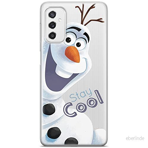 ERT GROUP mobiltelefonfodral för Samsung M52 5G originalt och officiellt licensierat Disney mönster Olaf 001 optimalt anpassad till formen på mobiltelefonen, gedeeltelijk transparant 5904805495618