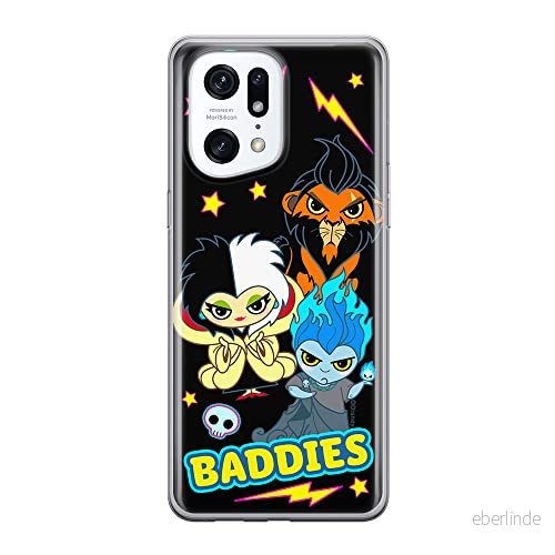 ERT GROUP mobiltelefonfodral för Oppo FIND X5 PRO originalt och officiellt licensierat Disney mönster Villains 004 anpassad till formen på mobiltelefonen, fodral tillverkad av TPU plast 5905511398323