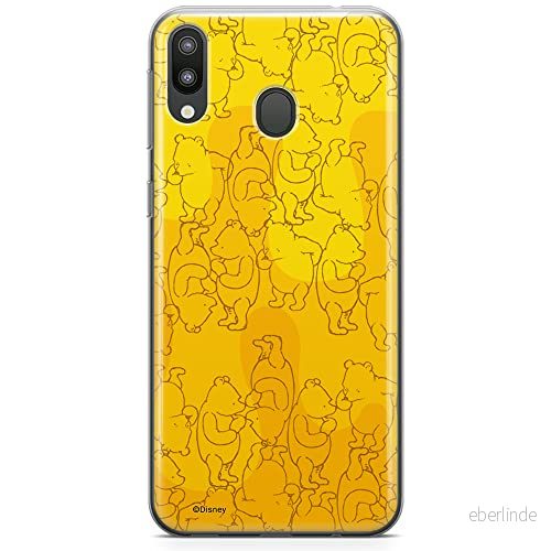 ERT GROUP mobiltelefonfodral för Samsung M20 originalt och officiellt licensierat Disney mönster Winnie the Pooh and friends 003 anpassad till formen på mobiltelefonen, fodral tillverkad av TPU plast 5904805468223