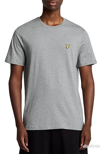 Lyle & Scott T-Shirt Bas, Storlek: Small, Ljusgrå Melerad 5054783943974