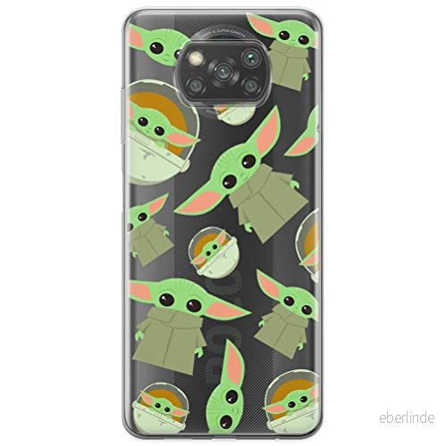 ERT GROUP mobiltelefonfodral för Xiaomi POCOPHONE X3 originalt och officiellt licensierat Star Wars mönster Baby Yoda 006 optimalt anpassad till formen på mobiltelefonen, gedeeltelijk transparant 5903537127996
