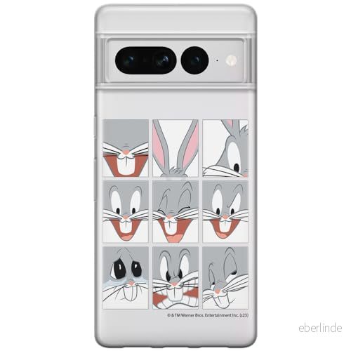 ERT GROUP mobiltelefonfodral för Google PIXEL 7 PRO originalt och officiellt licensierat Looney Tunes mönster Bugs 015 optimalt anpassad till formen på mobiltelefonen, gedeeltelijk transparant 5905795177942