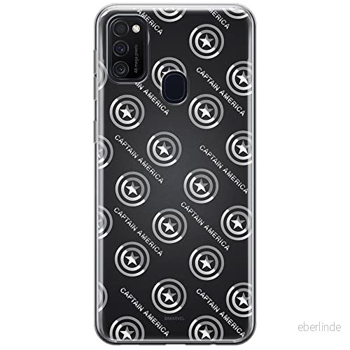 ERT GROUP mobiltelefonfodral för Samsung M21 originalt och officiellt licensierat Marvel mönster Captain America 012 optimalt anpassad till formen på mobiltelefonen, fodral tillverkad av TPU plast 5903537836836