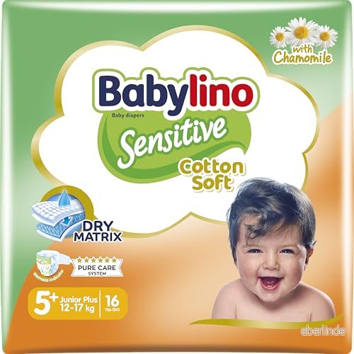 Babylino Känsliga lager storlek 5+, Junior Plus (1217 kg), 16 enheter 5201263082825