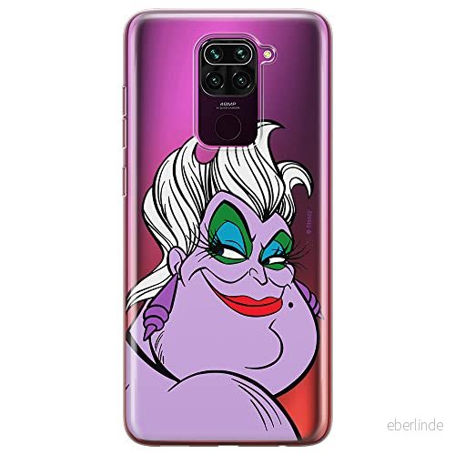 ERT GROUP mobiltelefonfodral för Xiaomi REDMI NOTE 9 originalt och officiellt licensierat Disney mönster Ursula 001 optimalt anpassad till formen på mobiltelefonen, gedeeltelijk transparant 5903040329412