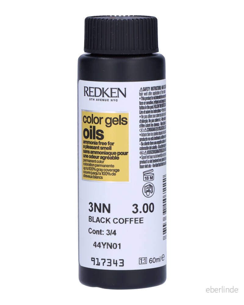 REDKEN FÄRG GELS OILS 3NN, 60 ml 3474637107222