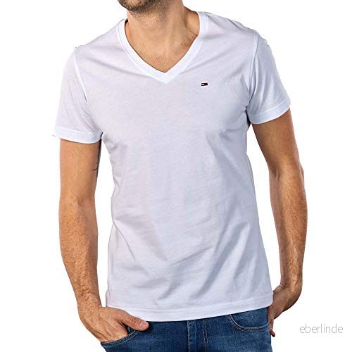 Tommy Jeans Original Kortärmad T-Shirt, Klassisk Vit 8719701100606