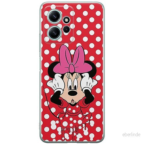 ERT GROUP mobiltelefonfodral för Xiaomi REDMI NOTE 12 4G originalt och officiellt licensierat Disney mönster Minnie 016 optimalt anpassad till formen på mobiltelefonen, fodral tillverkad av TPU plast 5905511937331