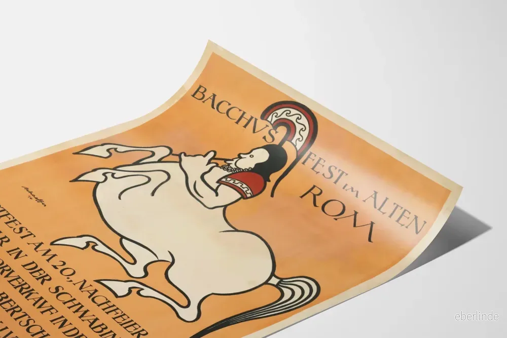 Poster Bacchus Fest i det gamla Rom - Vintage väggdekoration för evenemang - Bild 3