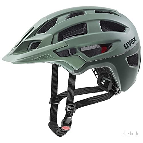uvex finale 2.0 säker mtb hjälm för kvinnor och män individuell justerbar passform utbyggbar med LED ljus moss green matt 56 61 cm 4043197345864