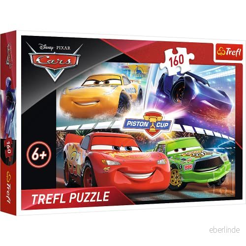 Trefl - Pussel, Winning Race, Disney Cars, 160 Bitar, För Barn Från 6 År 5900511153569
