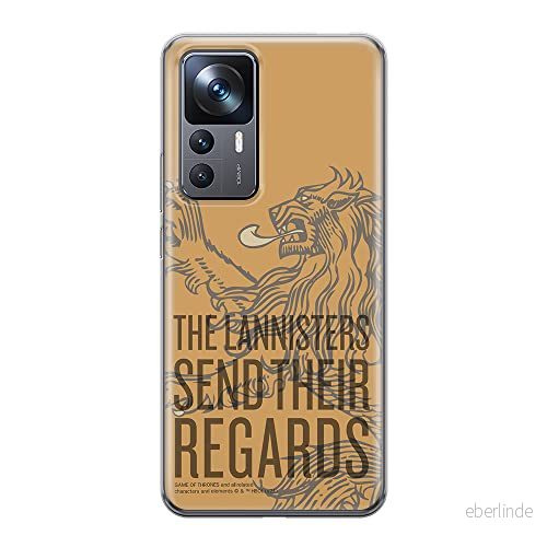 ERT GROUP mobiltelefonfodral för Xiaomi 12T/12T pro/K50 Ultra originalt och officiellt licensierat Game of Thrones mönster 014 anpassad till formen på mobiltelefonen, fodral tillverkad av TPU plast 5905511573911