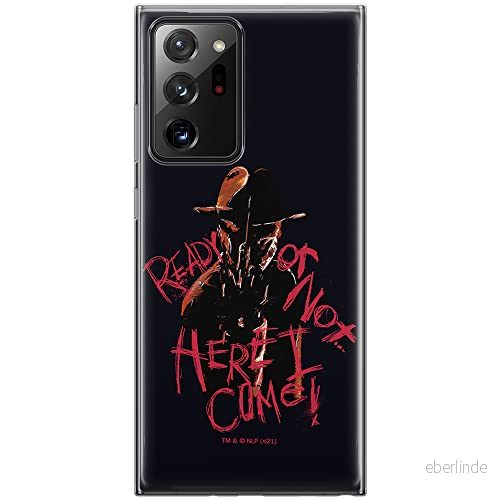 ERT GROUP mobiltelefonfodral för Samsung GALAXY NOTE 20 ULTRA originalt och officiellt licensierat Horror mönster Nightmare of Elm Street 007, fodral tillverkad av TPU plast 5905511085889