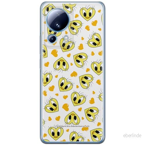 ERT GROUP mobiltelefonfodral för Xiaomi 13 LITE/CIVI 2 originalt och officiellt licensierat Looney Tunes mönster Tweety 017 anpassad till formen på mobiltelefonen, fodral tillverkad av TPU plast 5905795120627