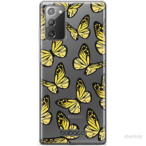 ERT GROUP mobiltelefonfodral för Samsung GALAXY NOTE 20 originalt och officiellt licensierat Babaco mönster Butterflies 002 optimalt anpassad till formen på mobiltelefonen, gedeeltelijk transparant 5904805724657