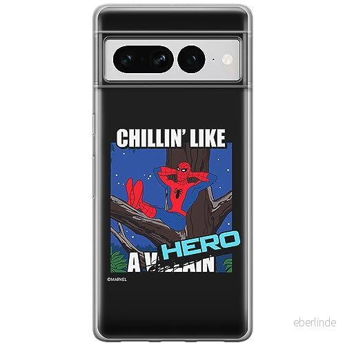 ERT GROUP mobiltelefonfodral för Google PIXEL 7 PRO originalt och officiellt licensierat Marvel mönster Spider Man 033 optimalt anpassad till formen på mobiltelefonen, fodral tillverkad av TPU plast 5905795176945