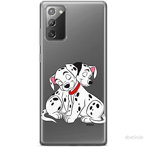 ERT GROUP mobiltelefonfodral för Samsung GALAXY NOTE 20 originalt och officiellt licensierat Disney mönster Dalmatians 005 Vit optimalt anpassad till formen på mobiltelefonen, gedeeltelijk transparant 5904805889677