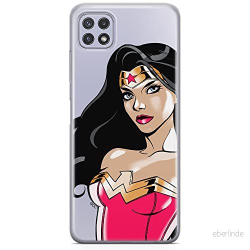 ERT GROUP mobiltelefonfodral för Samsung A22 5G originalt och officiellt licensierat DC mönster Wonder Woman 004 optimalt anpassad till formen på mobiltelefonen, gedeeltelijk transparant 5903932826517
