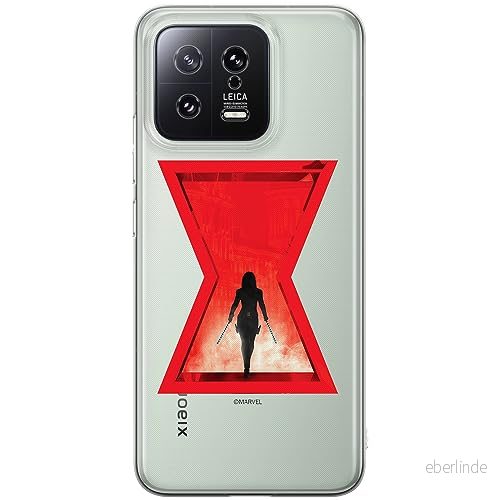 ERT GROUP mobiltelefonfodral för Xiaomi 13 originalt och officiellt licensierat Marvel mönster Black Widow 009 optimalt anpassad till formen på mobiltelefonen, gedeeltelijk transparant 5905511897253