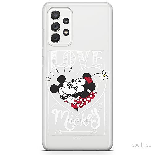 ERT GROUP mobiltelefonfodral för Samsung A73 5G originalt och officiellt licensierat Disney mönster Mickey & Minnie 002 optimalt anpassad till formen på mobiltelefonen, gedeeltelijk transparant 5904805511950