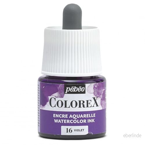 Pebeo Colorex 45 ml lila bläck akvarellbläck sammetslen rendering multiverktyg ritbläck alla medier 3167864170168