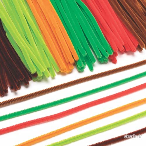 Baker Ross FE621 skogsrörsrengöring hantverksset paket med 150, konstmaterial för barn, hantverkstråd, kortframställningsmaterial, barnkonst och hantverksmaterial, utsmyckningar hantverk 5051174121027