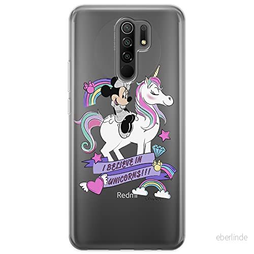ERT GROUP mobiltelefonfodral för Xiaomi REDMI 9 originalt och officiellt licensierat Disney mönster Minnie 035 optimalt anpassad till formen på mobiltelefonen, gedeeltelijk transparant 5903040287491