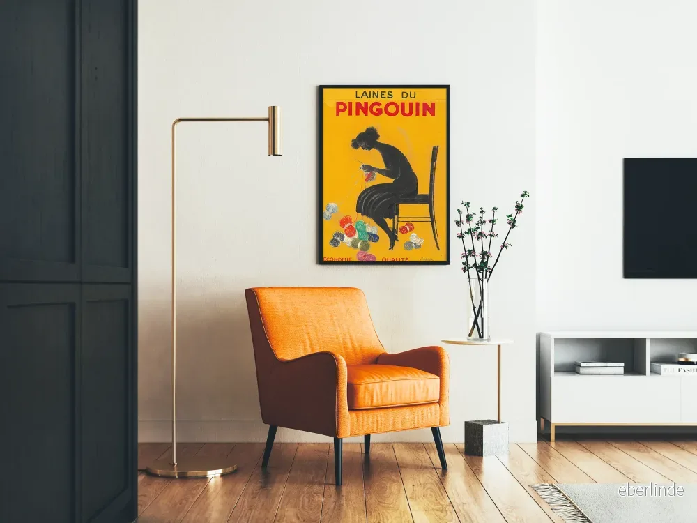 Vintageaffisch Laines du Pingouin - Bild 2