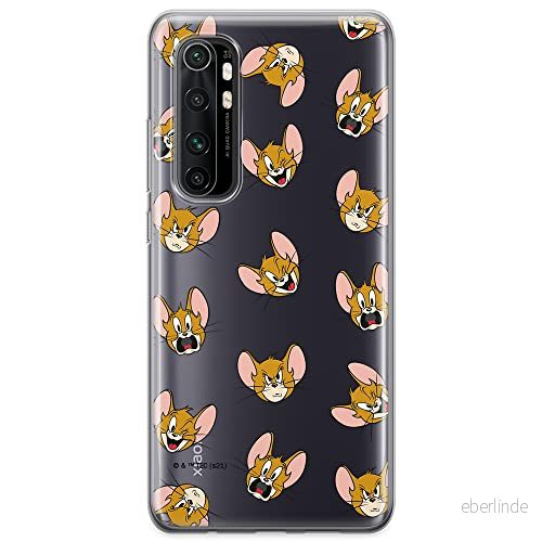 ERT GROUP mobiltelefonfodral för Xiaomi MI NOTE 10 Lite originalt och officiellt licensierat Tom and Jerry mönster 008 optimalt anpassad till formen på mobiltelefonen, gedeeltelijk transparant 5904805265303