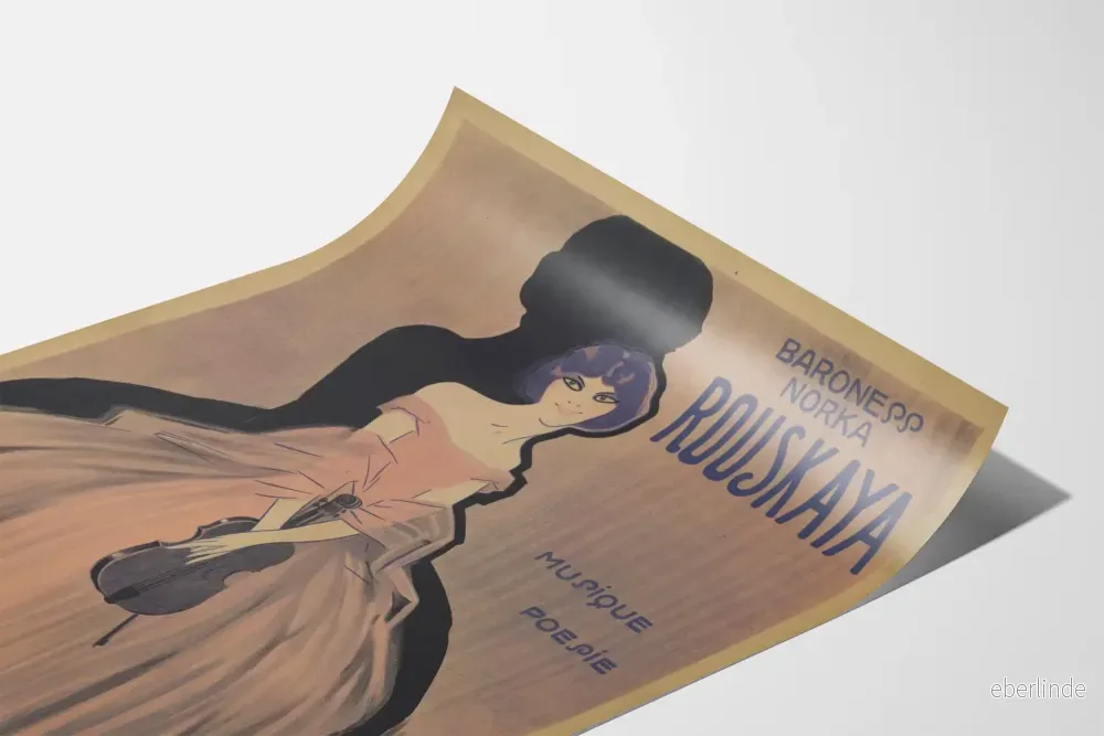 Vintageposter Baronesse Norka Rouskaya Musik och Poesi - Bild 3