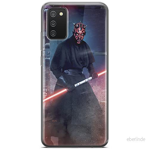 ERT GROUP mobiltelefonfodral för Samsung A02S originalt och officiellt licensierat Star Wars mönster Darth Maul 001 optimalt anpassad till formen på mobiltelefonen, fodral tillverkad av TPU plast 5903040239605