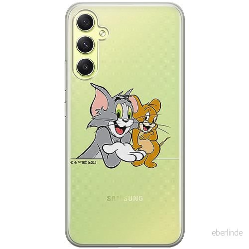 ERT GROUP mobiltelefonfodral för Samsung A34 5G originalt och officiellt licensierat Tom & Jerry mönster 005 optimalt anpassad till formen på mobiltelefonen, gedeeltelijk transparant 5905511782887