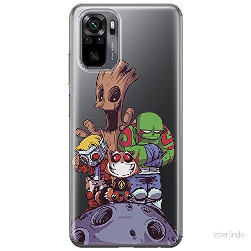 ERT GROUP mobiltelefonfodral för Xiaomi REDMI NOTE 10/ 10S originalt och officiellt licensierat Marvel mönster Guardians of the Galaxy 017, gedeeltelijk transparant 5903537192819