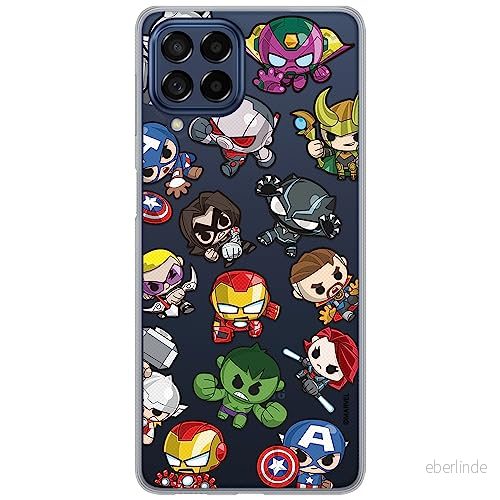 ERT GROUP mobiltelefonfodral för Samsung M33 5G originalt och officiellt licensierat Marvel mönster Avengers 024 optimalt anpassad till formen på mobiltelefonen, gedeeltelijk transparant 5905511351359