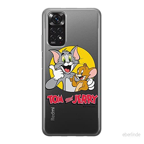 ERT GROUP mobiltelefonfodral för Xiaomi REDMI NOTE 11S 4G / 11 originalt och officiellt licensierat Tom & Jerry mönster 013, gedeeltelijk transparant 5905511567651
