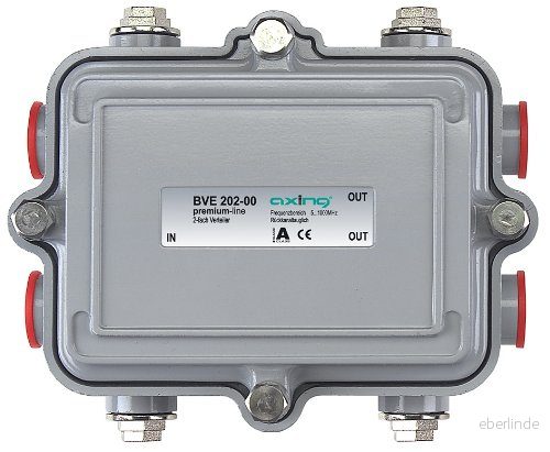 Axing BVE 20200 2 fack BK fördelare för utomhusbruk 7611682242027