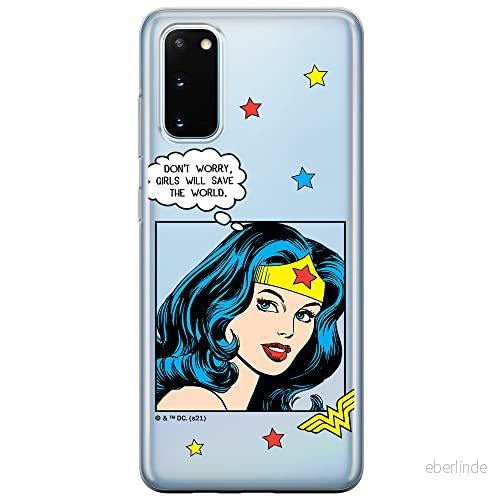 ERT GROUP mobiltelefonfodral för Samsung S20 / S11E originalt och officiellt licensierat DC mönster Wonder Woman 028 Vit optimalt anpassad till formen på mobiltelefonen, gedeeltelijk transparant 5903932942552