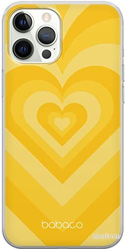 ERT GROUP mobiltelefonfodral för Iphone 12/12 PRO originalt och officiellt licensierat Babaco mönster Hearts 007 optimalt anpassad till formen på mobiltelefonen, fodral tillverkad av TPU plast 5904805672576