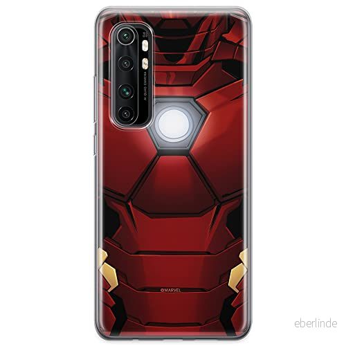 ERT GROUP mobiltelefonfodral för Xiaomi MI NOTE 10 Lite originalt och officiellt licensierat Marvel mönster Iron Man 020 optimalt anpassad till formen på mobiltelefonen, fodral tillverkad av TPU plast 5904805592164