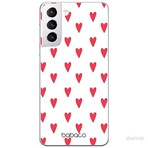 ERT GROUP mobiltelefonfodral för Samsung S21 originalt och officiellt licensierat Babaco mönster Hearts 004 optimalt anpassad till formen på mobiltelefonen, gedeeltelijk transparant 5904805018787