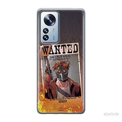 ERT GROUP mobiltelefonfodral för Xiaomi 12 / 12X originalt och officiellt licensierat Marvel mönster Star Lord 001 optimalt anpassad till formen på mobiltelefonen, fodral tillverkad av TPU plast 5905511484057