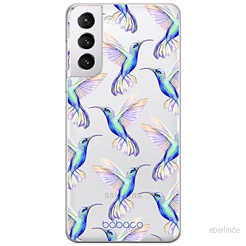 ERT GROUP mobiltelefonfodral för Samsung S21 originalt och officiellt licensierat Babaco mönster Hummingbird 002 optimalt anpassad till formen på mobiltelefonen, gedeeltelijk transparant 5903932298840