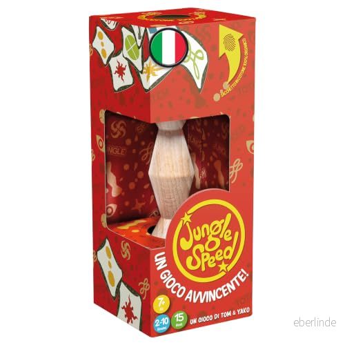 Asmodee Jungle Speed: Eco Pack Bordsspel, Party Game, 2 10 spelare, 7+ år, italiensk utgåva 3558380078456